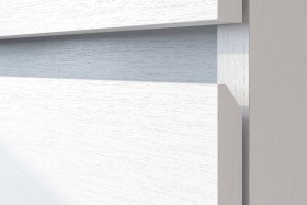 Модульная система "Токио" Тумба прикроватная Белый текстурный / Белый текстурный в Бийске - bijsk.katalogmebeli.com | фото 4