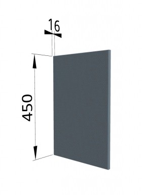 Панель торцевая (для шкафа горизонтального высокого) ВПГ Квадро (Лунный свет) в Бийске - bijsk.katalogmebeli.com | фото