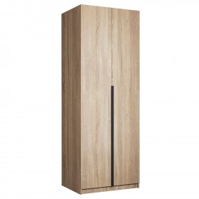 Шкаф 2-х дверный Локер "гармошка" Дуб Сонома (штанга) в Бийске - bijsk.katalogmebeli.com | фото