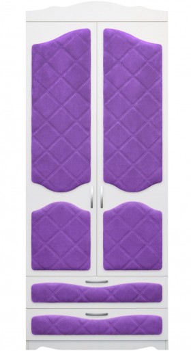 Шкаф 2-х створчатый с ящиками серии Иллюзия 32 Фиолетовый в Бийске - bijsk.katalogmebeli.com | фото