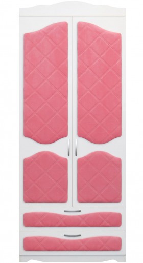 Шкаф 2-х створчатый с ящиками серии Иллюзия 89 Розовый в Бийске - bijsk.katalogmebeli.com | фото