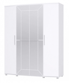 Шкаф 4х дверный Амели 1805 Белый в Бийске - bijsk.katalogmebeli.com | фото