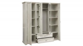 Шкаф для одежды "Сохо" (бетон пайн белый/2 ящика/зеркало) в Бийске - bijsk.katalogmebeli.com | фото 6