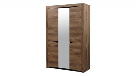 Шкаф для одежды "Лючия" (3-х дв.) (кейптаун/зеркало) в Бийске - bijsk.katalogmebeli.com | фото