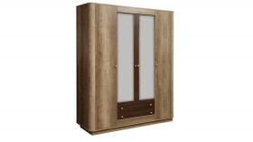 Шкаф для одежды "Фантазия" (дуб каньон/белый/кальяри/4 двери) в Бийске - bijsk.katalogmebeli.com | фото 1
