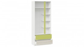 Шкаф для одежды комбинированный «Сканди» Дуб Гарден/Белый/Зеленый в Бийске - bijsk.katalogmebeli.com | фото 3