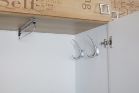 Шкаф для одежды «Оксфорд» (Ривьера/Белый с рисунком) в Бийске - bijsk.katalogmebeli.com | фото 7