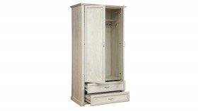 Шкаф для одежды "Сохо" (бетон пайн белый/2 ящика/зеркало) в Бийске - bijsk.katalogmebeli.com | фото 3