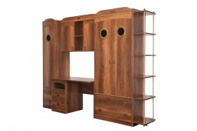 Шкаф комбинированный для белья «Навигатор» (Дуб Каньон) в Бийске - bijsk.katalogmebeli.com | фото 6