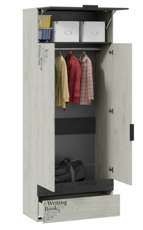 Шкаф комбинированный для одежды «Оксфорд-2» в Бийске - bijsk.katalogmebeli.com | фото 2