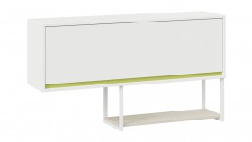 Шкаф навесной «Сканди» Дуб Гарден/Белый/Зеленый в Бийске - bijsk.katalogmebeli.com | фото