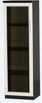 Шкаф нижний со стеклодверью ДЛЯ ГОСТИНОЙ ШНС-450 Венге/Дуб выбеленный в Бийске - bijsk.katalogmebeli.com | фото