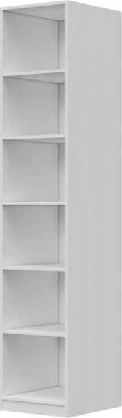 Шкаф ШР-1 без зеркала Вива (Белый/Белый глянец/Платина) в Бийске - bijsk.katalogmebeli.com | фото 2