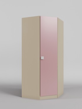 Шкаф угловой (угловая секция) Грэйси (Розовый/корпус Клен) в Бийске - bijsk.katalogmebeli.com | фото 1