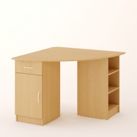 Угловой компьютерный стол 2 (Белёный дуб) в Бийске - bijsk.katalogmebeli.com | фото
