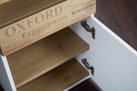 Стол с ящиками «Оксфорд» (Ривьера/Белый с рисунком) в Бийске - bijsk.katalogmebeli.com | фото 10