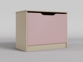 Ящик для игрушек Грэйси (Розовый/корпус Клен) в Бийске - bijsk.katalogmebeli.com | фото
