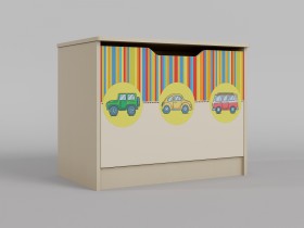 Ящик для игрушек Клаксон (Бежевый/корпус Клен) в Бийске - bijsk.katalogmebeli.com | фото