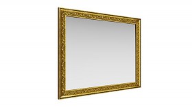 Зеркало навесное "Айрум"/(дуб кальяри / профиль: золото с орнаментом) в Бийске - bijsk.katalogmebeli.com | фото